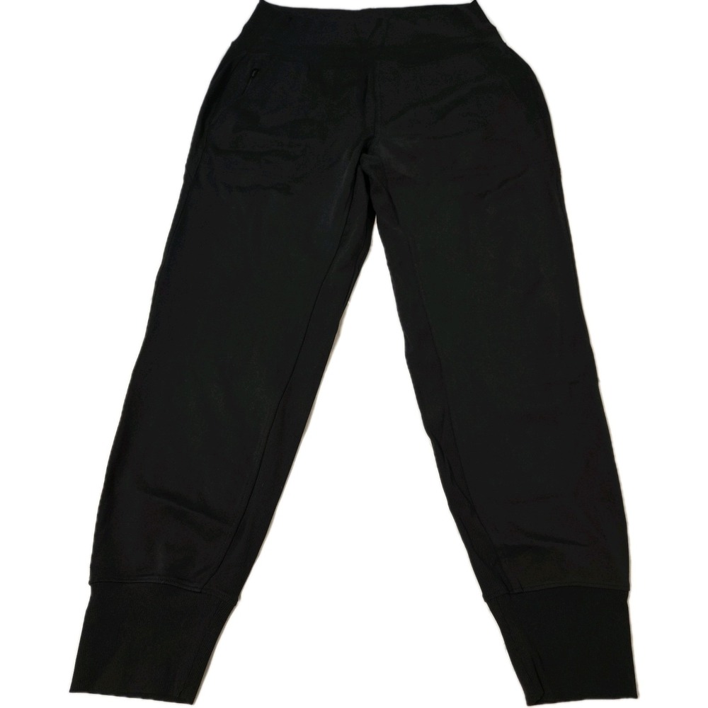 Athleta Venice Women's Jogger Back Zippers Hidden Pocket Black Size Medium